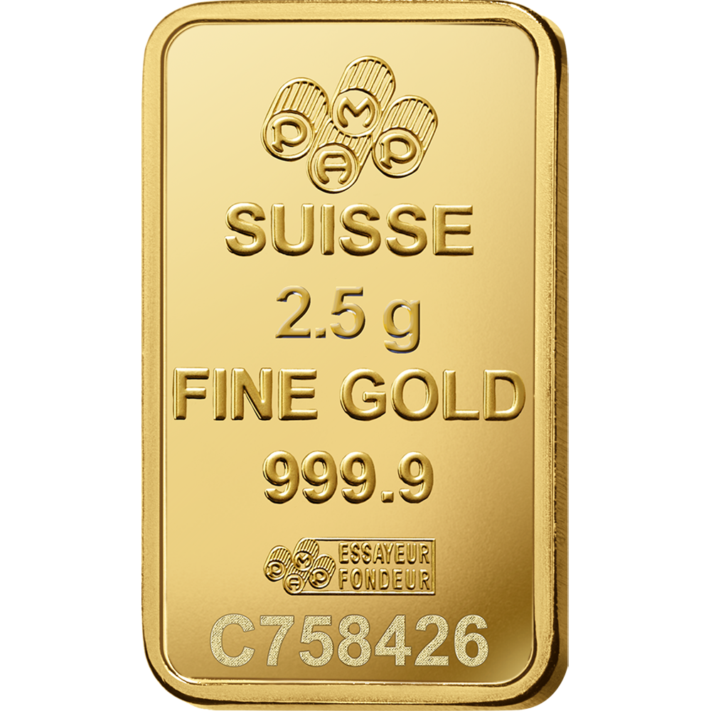 Lady Fortuna™ Gold Minted Bar - 2.5g