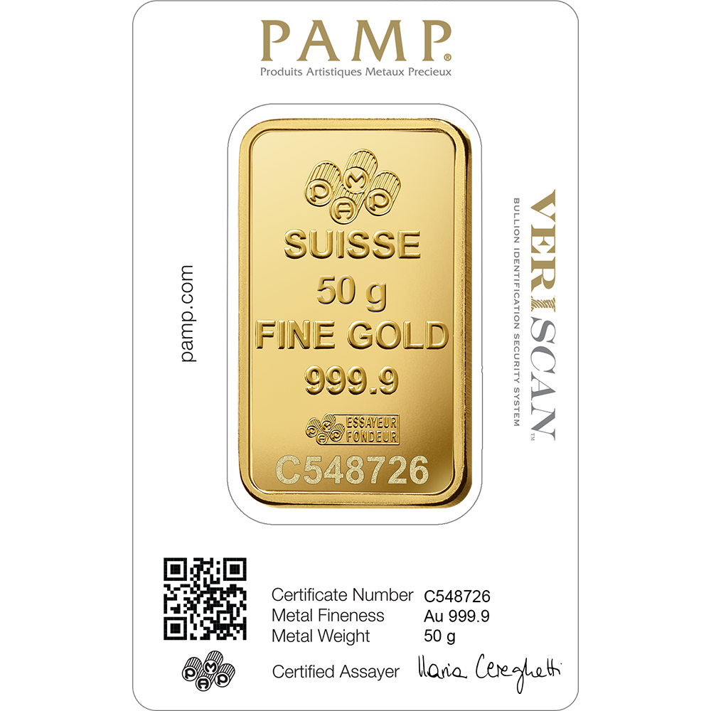 50 grams gold bar