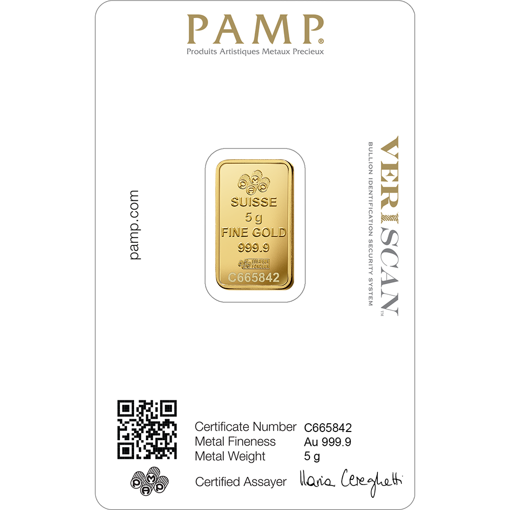 5 grams Gold Bar